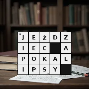 Hasło krzyżówkowe motocyklista przekraczający dozwoloną prędkość na drodze stanowiący zagrożenie dla innych uczestników ruchu drogowego - jeździec apokalipsy – rozwiązanie, synonimy, podpowiedzi i definicje krzyżówkowe